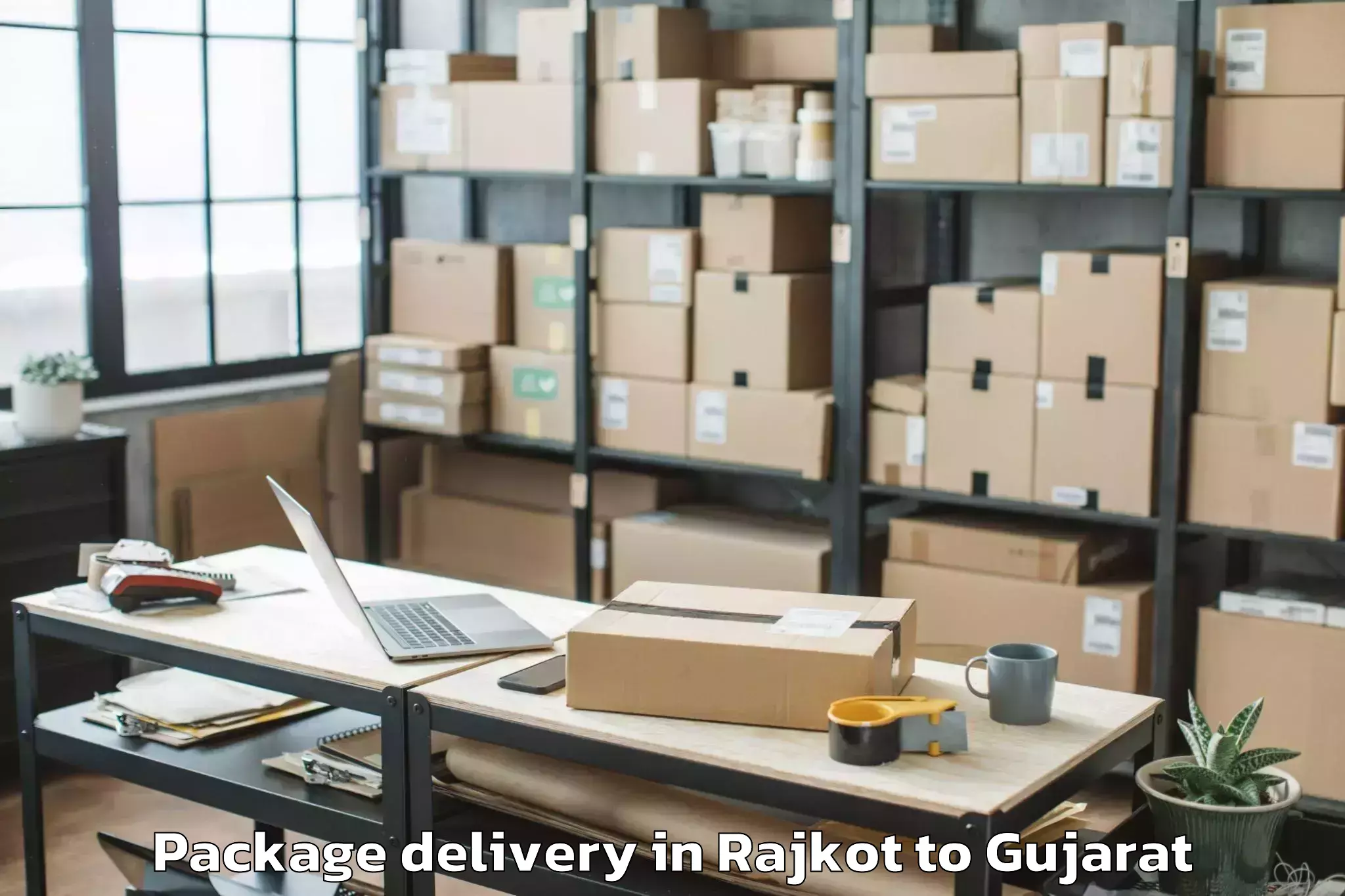 Hassle-Free Rajkot to Bhilad Package Delivery